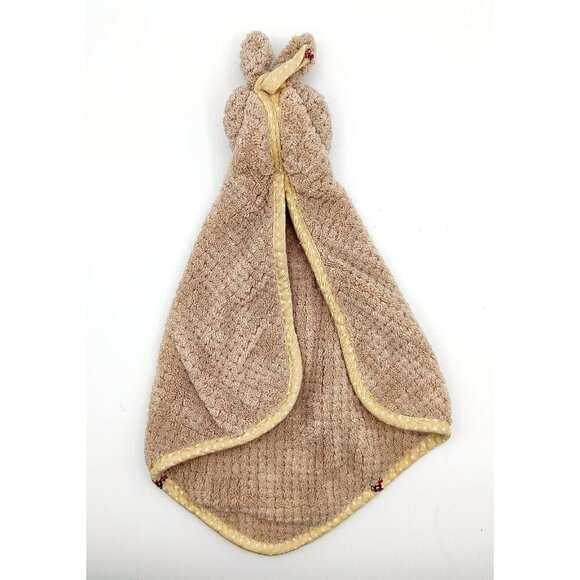 MINISO Brown Bunny Rabbit Security Blanket Lovey Nunu 14 in Plush - Picture 2 of 2